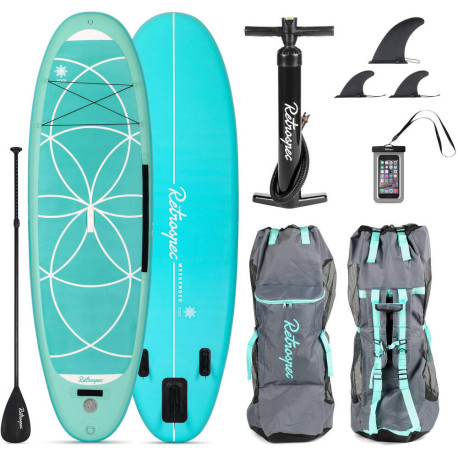 Retrospec Weekender-Yogi 10 Inflatable Paddle Board Seafoam 2020