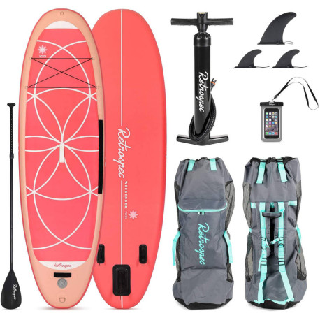 Retrospec Weekender-Yogi 10 Inflatable Paddle Board Coral 2020