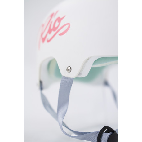 Skateboard-Helm RioRoller Script  White 2023