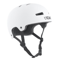 Skateboard-Helm Tsg Evolution Solid Color White Satin 2024