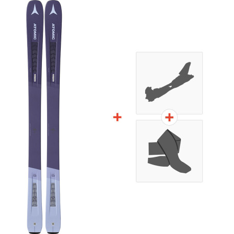 Ski Atomic Vantage WMN 90 TI 2020 + Fixations ski de rando + Peaux  -