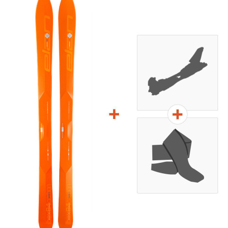 PACKAGE SKI + BINDINGS + SKINS Elan Ibex 94 Carbon 2019  -