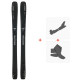 Ski Elan Ripstick 106 Black Edition 2023 + Fixations ski de rando + Peaux  -