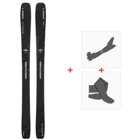 Ski Elan Ripstick 106 Black Edition 2023 + Fixations ski de rando + Peaux  -