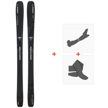 Ski Elan Ripstick 96 Black Edition 2023 + Touring Ski Bindings + Climbing Skins  -