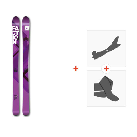 PACK SKI WITH BINDINGS Faction Agent 100W 2017  -