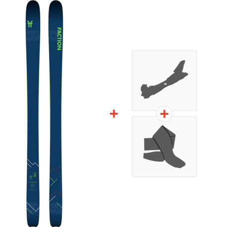 Ski Faction Agent 1.0 2020 + Fixations ski de rando + Peaux  -