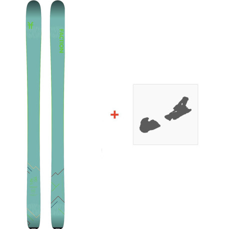 Ski Faction Agent 1.0 X 2020 + FIxations de ski  -