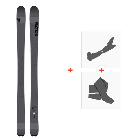 Ski Faction Agent 2.0 2022 + Touring Ski Bindings + Climbing Skins  -