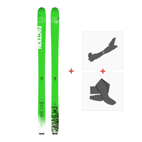 Ski Faction Dictator 1.0 x 2019 + Fixations ski de rando + Peaux  -