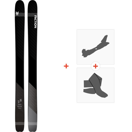 Ski Faction Prime 4.0 2020 + Touring Ski Bindings + Climbing Skins  -