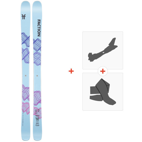 Ski Faction Prodigy 0.0X 2022 + Touring Ski Bindings + Climbing Skins  -