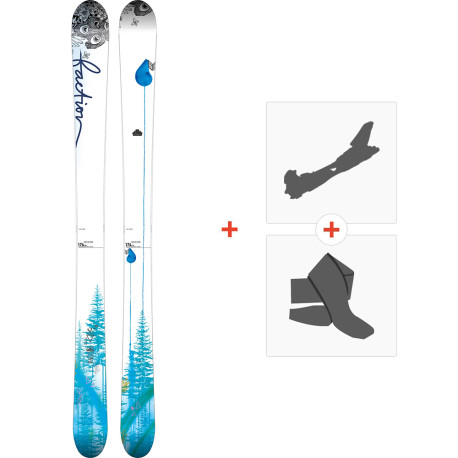 Ski Faction Supertonic 2015 + Touring Ski Bindings + Climbing Skins  -