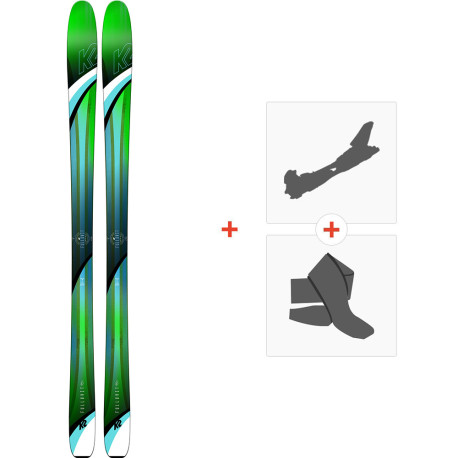Ski K2 Fulluvit 95 Ti 2019 + Fixations ski de rando + Peaux  - Freeride + Rando