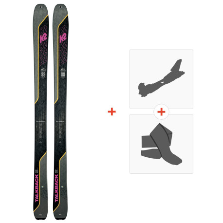 Ski K2 Talkback 88 2022 + Touring Ski Bindings + Climbing Skins  - Allround Touring