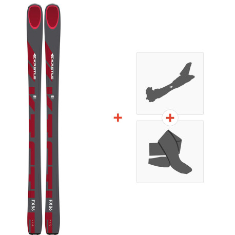 Ski Kastle FX86 2021 + Fixations ski de rando + Peaux  -