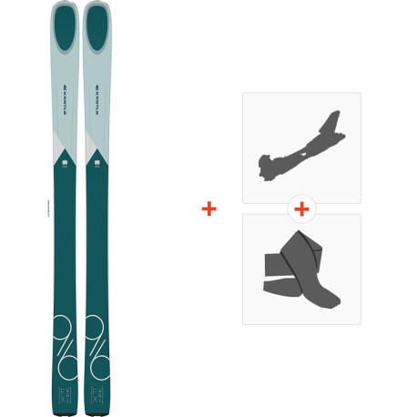 Ski Kastle FX96 W 2021 + Fixations ski de rando + Peaux  -