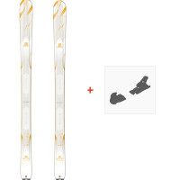 Ski Salomon N MTN Explore 88 White / Yellow 2018 + Fixation de ski