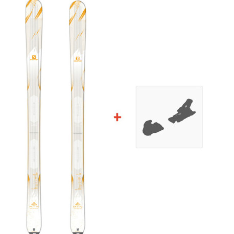Ski Salomon N MTN Explore 88 White / Yellow 2018 + Ski Bindings