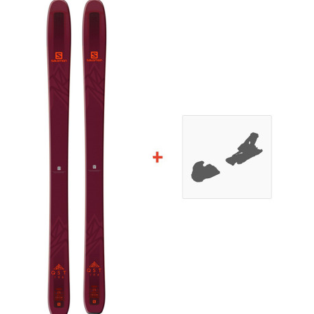 Ski Salomon N QST 106 2019 + Fixation de ski