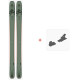 Ski Salomon N QST 106 OIL Green/Orang 2021 + Fixations de ski