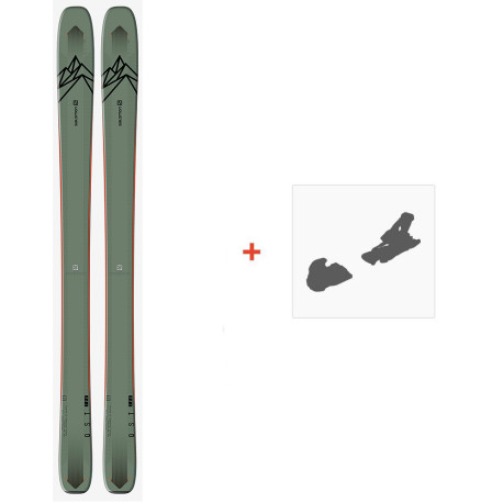Ski Salomon N QST 106 OIL 2021 + FIxations de ski  -
