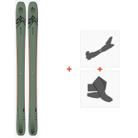 Ski Salomon N QST 106 OIL 2021 + Fixations ski de rando + Peaux -