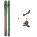 Ski Salomon N QST 106 OIL Green/Orang 2021 + Fixations de ski randonnée + Peaux