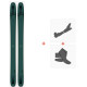 Ski Salomon N QST 118 Dark Grey 2020 + Fixations de ski randonnée + Peaux