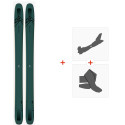 Ski Salomon N QST 118 Dark Grey 2020 + Fixations de ski randonnée + Peaux
