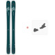 Ski Salomon N QST Lux 92 Blue Green/Light Blue 2021 + Fixations de ski
