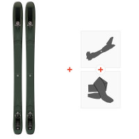 Ski Salomon N QST Stella 106 2019 + Fixations ski de rando + Peaux -