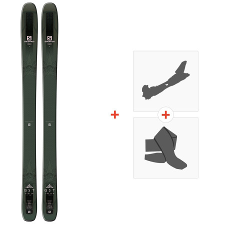Ski Salomon N Qst Stella 106 2019 + Fixations de ski randonnée + Peaux