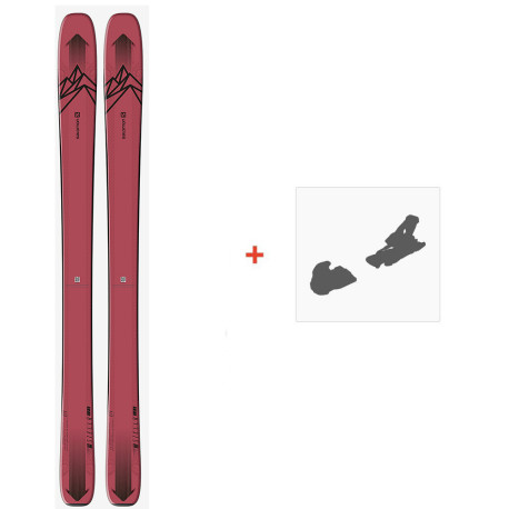 Ski Salomon N QST Stella 106 2021 + FIxations de ski  -