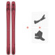 Ski Salomon N QST Stella 106 2021 + Fixations ski de rando + Peaux  -