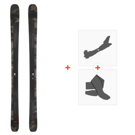 Ski Salomon N Stance 102 2022 + Fixations ski de rando + Peaux  -