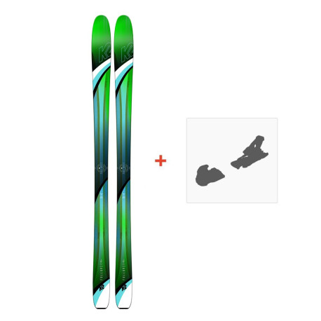 SKI WITH BINDINGS KIT K2 Fulluvit 95 Ti 2019  - Pack Ski Freeride 94-100 mm