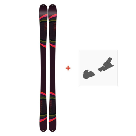 SKI WITH BINDINGS KIT K2 Missconduct 2019  - Pack Ski Freestyle