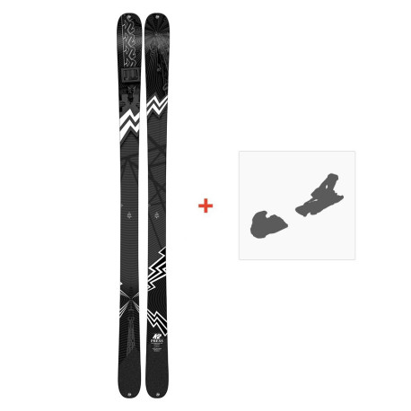 SKI WITH BINDINGS KIT K2 Press 2019  - Pack Ski Freestyle