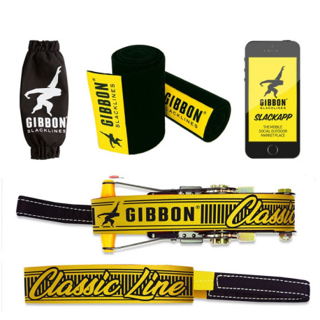 Slackline Gibbon Classic Line Treewear Set 2023