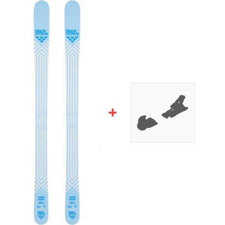 Ski Black Crows Captis Birdie 2022 + Fixations de ski - Ski All Mountain 86-90 mm avec fixations de ski à choix