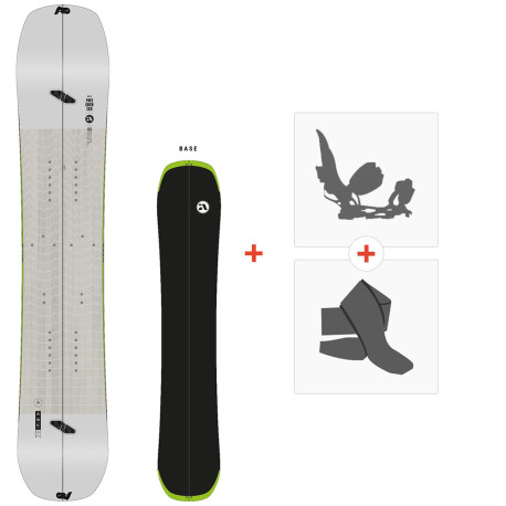 Splitboard Amplid Freequencer 2023 + Splitboard Bindings + Skins 