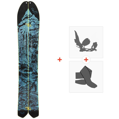 Splitboard Plum Ripcurl Transition 2026 + Splitboard Bindungen + Felle  - Splitboard Package - Mann