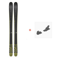 Ski Head Kore 93 Grey 2021 + Fixations de ski - Ski All Mountain 91-94 mm avec fixations de ski à choix