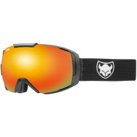 TSG Goggle One Solid Black Red Chrome 2020