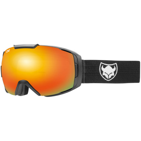 TSG Goggle One Solid Black Red Chrome 2020